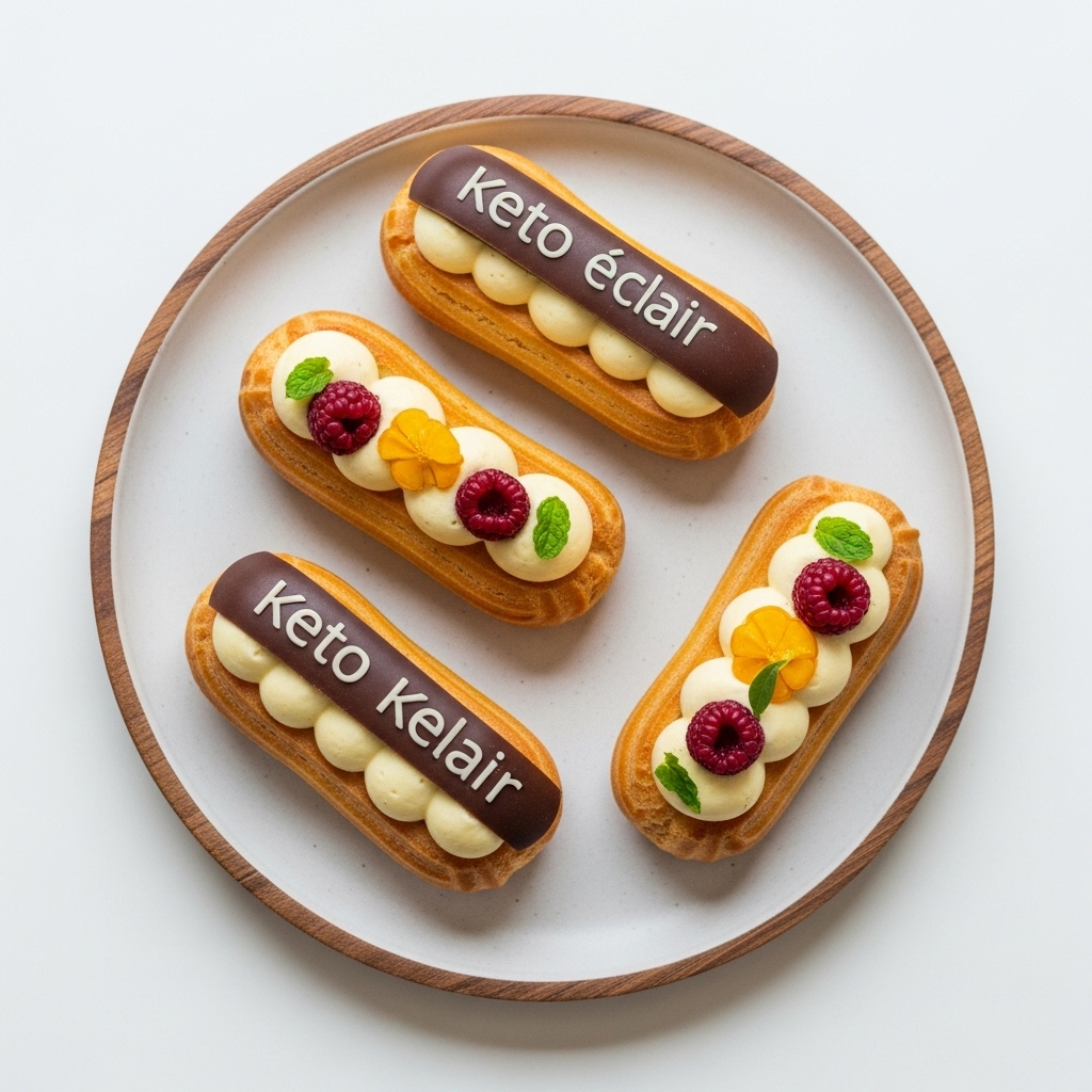 Keto Éclairs: A French Brunch Indulgence